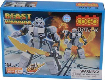 Cogo 3017-3 81 pcs Beast Warrior building blocks set