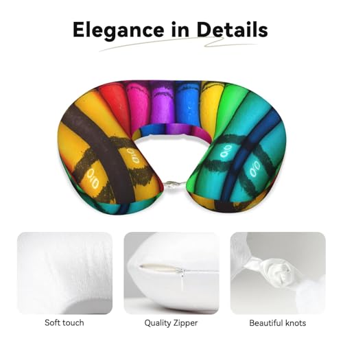 Almohada de viaje de espuma viscoelástica U-colorful miniatura 3