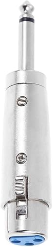 Carry stone 6 35 Audio Jack XLR Female Converter Adapter fA r Mikrofon Lautsprecher NA tzlich und praktisch