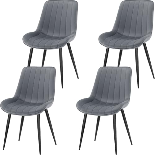 Sillas Comedor Pack 4 Modernas Terciopelo Marca FRUOGO