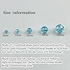 YHYPOCI 100pcs 8mm Crystal Glass Beads for Crafts Faceted Rondelle Glass Beads for Jewelry Making Crystal Spacer Beads for Necklaces Bracelets Earrings DIY Craft(Lake Blue AB) #1