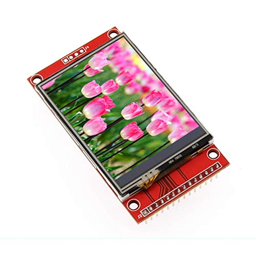 SUBALIGU ILI9341 2.8" SPI TFT LCD Display Touch Panel 240X320 with SD Card Socket PCB 5V/3.3V Touch digitizer Module Compatible with STM32 Arduino Raspberry Pi ESP32/ESP8266