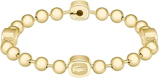 Pulsera con cuentas para Hombre Colección VIGOR de Acero inoxidable y Color Oro Amarillo