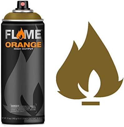 Molotow Flame Orange Spray Paint - Matt Acrylic 400ml Can Deep Black FO-904