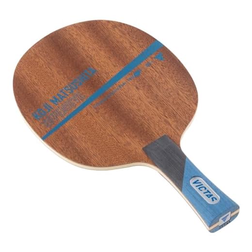 VICTAS 028104 Koji Matsushita Table Tennis Racket, Offensive Shake Hand, Defense Use, 5 Piece Plywood, Model Used by Koji Matsushita Players, Flared