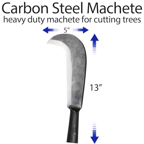 image for LLARGUEST Sickle Garden Tool, Steel Billhook Machete Knife for Cutting