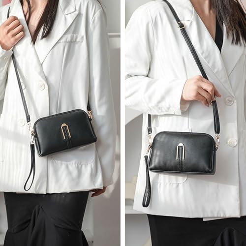 Small Crossbody Bag for Women, Leather Cell Phone Bag Wallet Purses with Wrist Strap | Hands-Free Phone Purse2