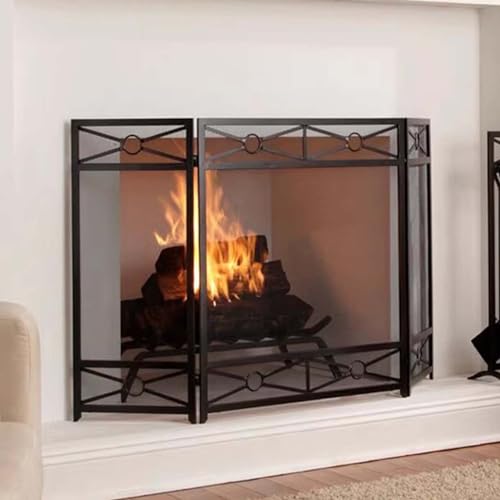 Pantalla para chimenea protector contra chispas YFWOKSL con herramientas 2