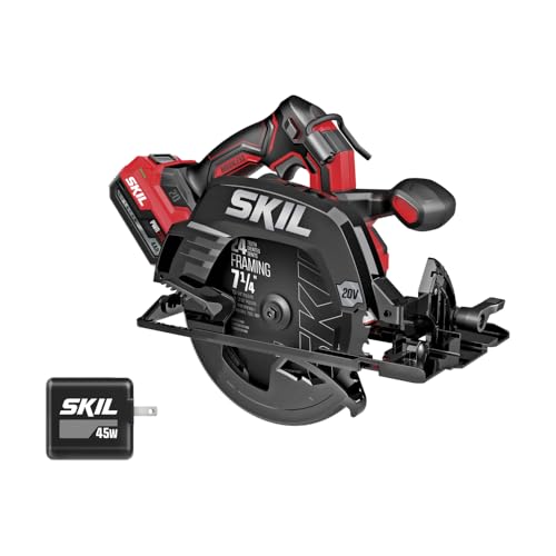 SKIL PWR CORE 20 Brushless 20V 7-1/4-Inch Circular Saw Kit,