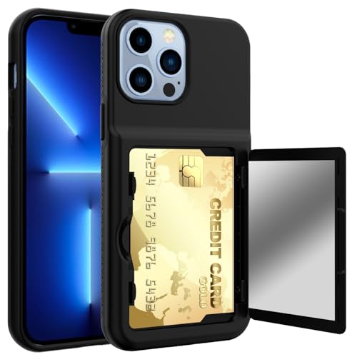 Coque iPhone 13 Pro avec porte-carte coulissant et protection blindée