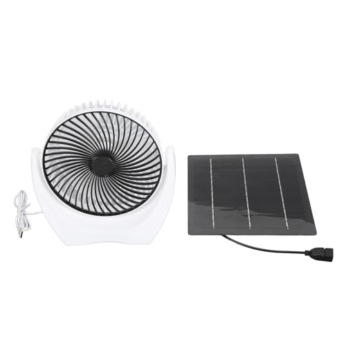 Ventilador USB solar de 7W portátil con panel monocristalino para camping e invernaderos 6
