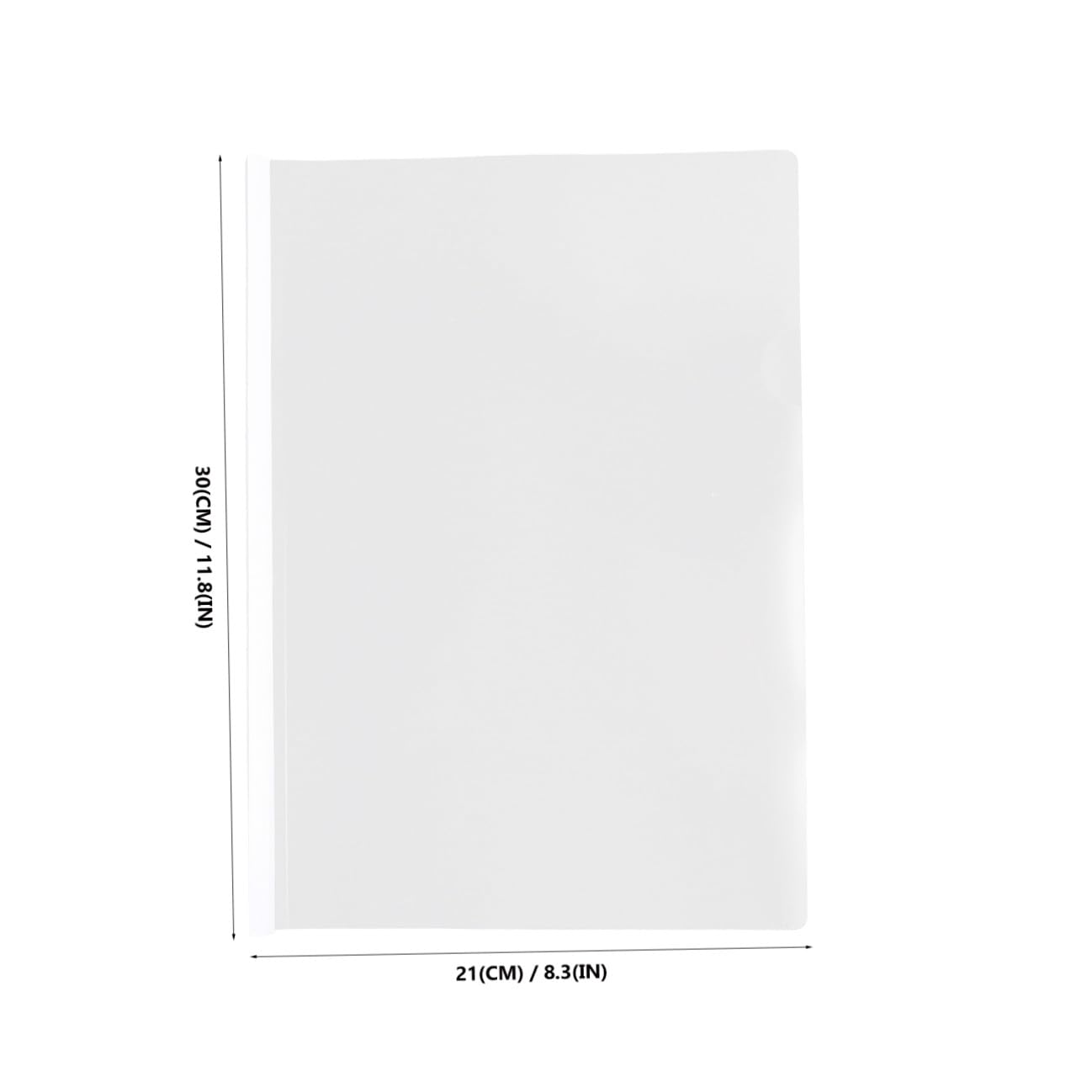 A4 Ziehstangen Aktenordner Kunststoff 50 Stück für Papier | Schulanfang Deko, Durchsichtige Ordner, Klare Sortierung, für Unternehmen und Einzelpersonen Zufällige Farbe