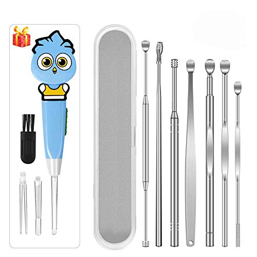 Ear Pick Ear Curette Earwax Pick Removal Tool Kit 11 Pcs, HOOFUN Stainless