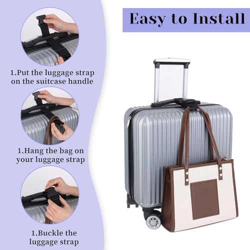 Image of JJUNW 3pcs Add a Bag Luggage Straps, Adjustable Suitcase Strap Luggage Connector Straps for Connecting Two Suitcases or Smaller Packages Together Travel Accessories