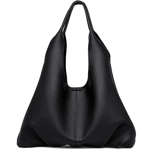 Retro Genuine Leather Hobo Clutch for Women Convertible Shoulder and Tote Bag for Versatile Everyday Use