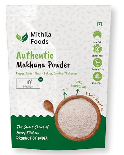 MITHILA FOODS 250g Makhana Powder Premium Raw Fox Nut Flour | Khe...