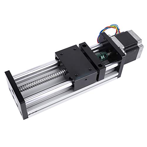 Image of Ball Screw Linear Actuator, Guide Rail Slide Table with Nema17 42 Stepper Motor Motorized Slide Table Motorized Linear Actuator, for Home(Effective Stroke 300mm 1610 Screw)