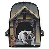 MALPLENA Malpela Kinderrucksack, Motiv: Mops, Hund, Familie, Kindergarten, Schule