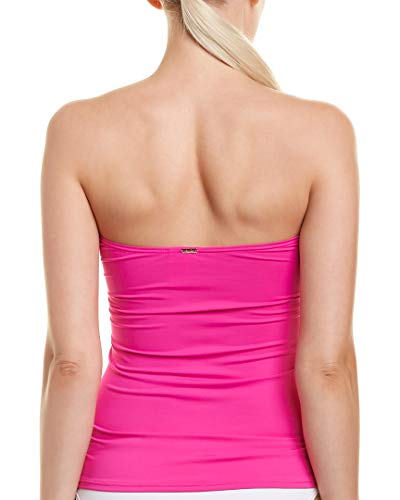 Image of Anne Cole Women's Twist Front Shirred Bandeau Tankini Swim Top