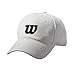 Wilson Gorra de verano, Ajustable, Malla de 100 % poliéster, Talla única, Blanco/negro, WRA770801