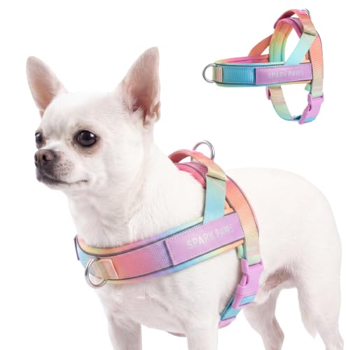 Image of Spark Paws No Pull Front Clip Dog Harness - Easy On, Padded and Lightweight | Two Clips, On in Seconds, Chest Bearing, Australian Style, No Throat Pressure, for Small Medium and Large Breeds