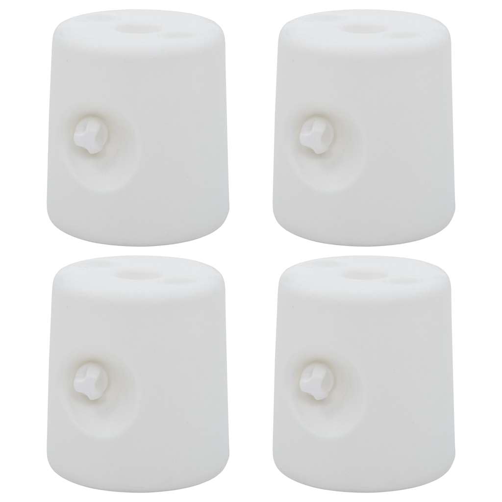 Tomostar Lot de 4 Poids pour Tonnelle, Pieds de Barnum Poids pour Belvédère 4 pcs PE Blanc