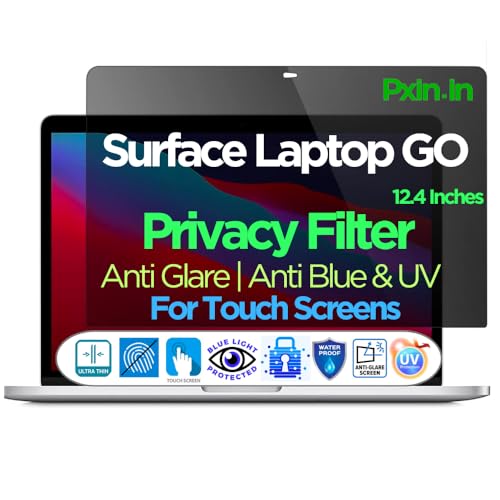 Image of Pxin Surface Laptop Go 2 /3-12.4 Inch Touch Privacy Screen | Adv. StealthView | Laptop Ultra Privacy | Anti UV | Anti-Glare | Blue Light Block