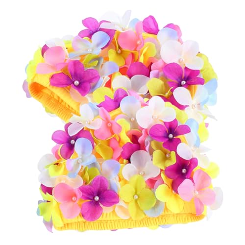 Bonnet de bain pour femme lot de bonnets de bain décoratifs à fleurs