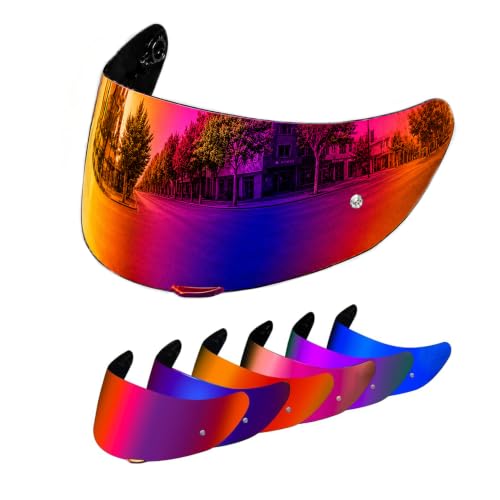 Image of PSLER Shatterproof Helmet Visor for K1 K1S K3SV K5 K5S,Deep Purplish Red | Impact-Resistant ,UV400 Protection, Motorcycle Tinted Face Shield for K1 K1S K3SV K5 K5S ,Visor Replacement
