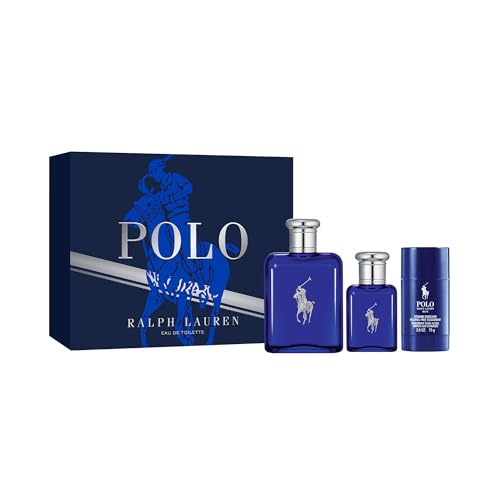 Ralph Lauren - Polo Blue Eau de Toilette - Men's Cologne Set ($200 Value)- Full Size, 4.2 Fl Oz, Travel Size, 1.35 Fl Oz & Deodorant