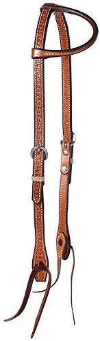 NRS Running W Tooled Single Ear Headstall