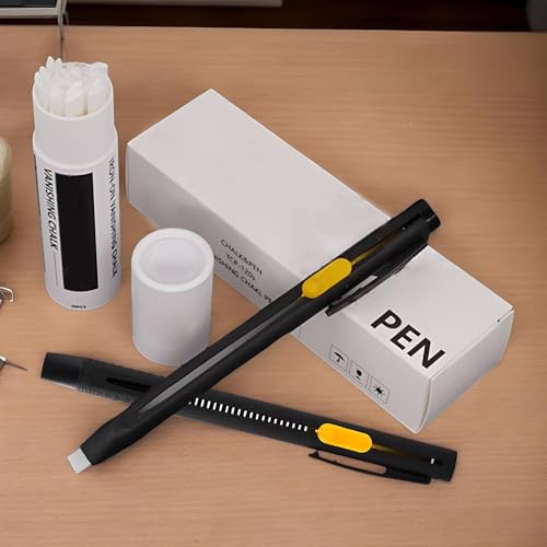 Miniatura 3 de Fogukier Marcadores De Tela Para Acolchar 2 Bolígrafos De Tinta Desaparecida Para Tela, Con Recambios Reemplazables, Lápices De Marcado De Bordado Solubles En Agua Para Sastres, Aficionados