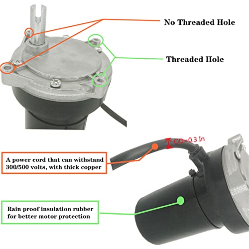 Licbund 352338 Components Rv Electric Rear Stabilizer Smart Jack Motor Compatible With High Speed Power Stabilizer Jacks, Black #TOP4
