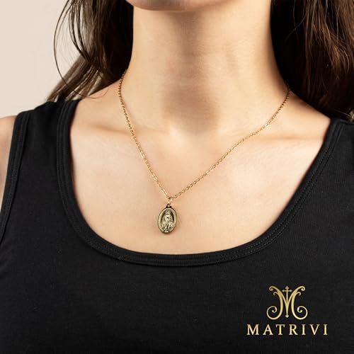 Miraculous Medal pendant close-up