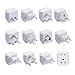 Ceptics World Travel Adapter Set - 2 in 1 USA to Europe, Asia, Africa, India, Japan, Australia, Brazil, China, Israel and more - 11 Pack - Safe Grounded - Works with Cell phones, Laptops, Chargers