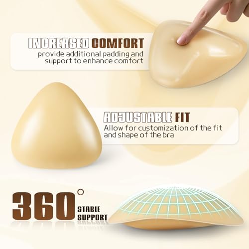 Image of Sticky Bra Inserts Push Up- Reusable Double Sided Adhesive Bra, Instant Lift Silicone Bra Inserts