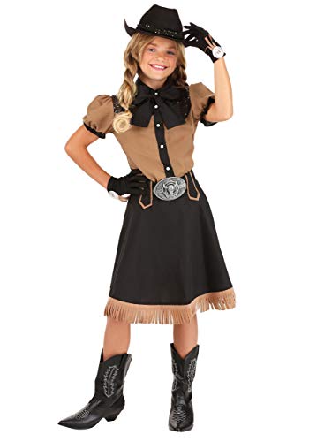 Disfraz de Vaquera para Niñas con Blusa y Sombrero miniatura 1