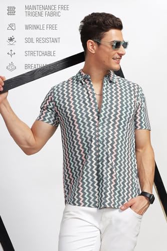 Image of BULLMER Trendy Regular Fit Printed Causal Shirt for Men - Pack of 1