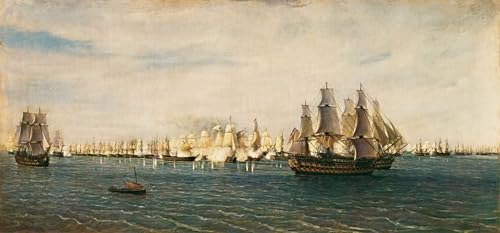 Impression Affiche Bataille de Trafalgar Rafael Monleon Tableaux Abstrait Peinture Murale 60x90