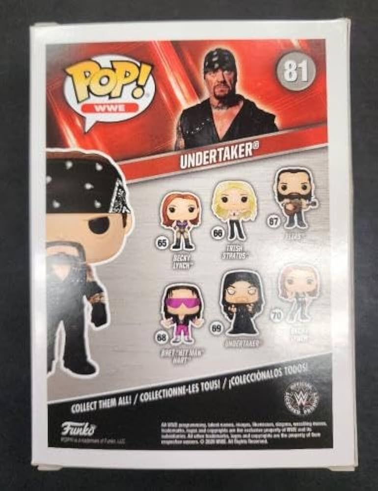 Undertaker Signed Autographed WWE #81 Funko Pop Rare