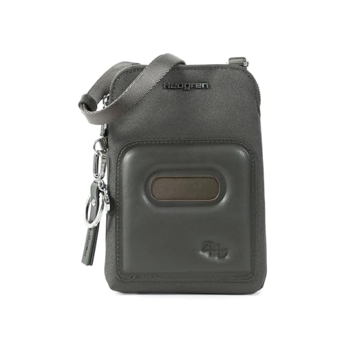 Étui pour téléphone portable Hedgren Cortado en RPET imperméable noir avec protection RFID pour femme