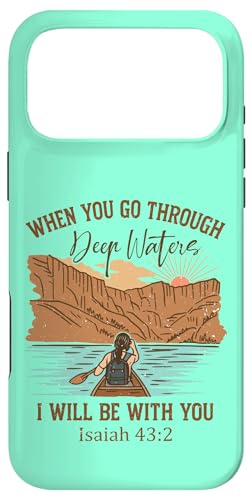 When You Go Through Deep Waters Isaiah 43:2 ���g�� �N���X�`���� �X�}�z�P�[�X iPhone 17 Pro Max �p
