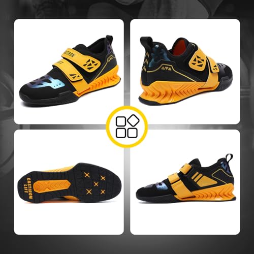 Image of Weightlifting Shoes, Powerlifting Shoes Gym Shoes for Crossfit Lifting Footwear, Weight Lifting Shoes for Heavy Lifting Deadlifting Weight Training, Squat Shoe for Men Women