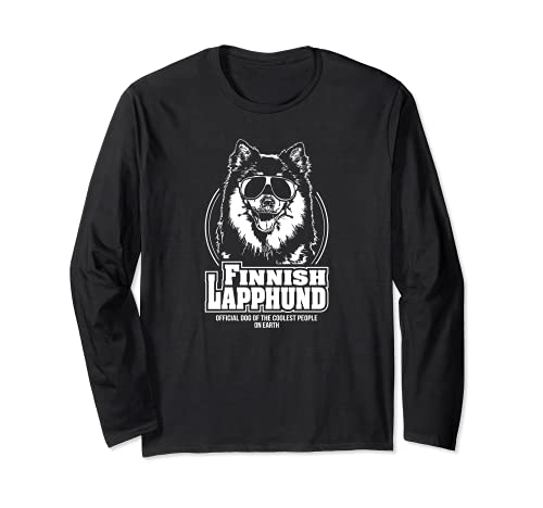 Funny Proud Finnish Lapphund coolest people dog saying dog Long Sleeve T-Shirt, Black