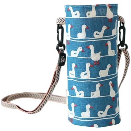 Ericetion Bolsa para Botella De Agua, Bolsa para Botella De Agua, Bolsa Cruzada con Correa para Hombro para Caminatas Diarias Y Senderismo.