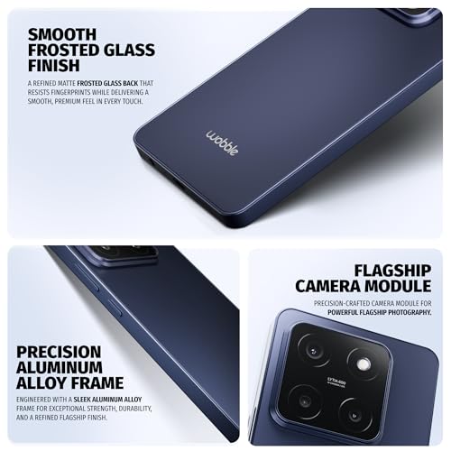 Image of Wobble One 5G (8GB+128GB) | 50MP Epic Front Camera | Dual 4K HDR | Dolby Vision AMOLED | Zero Bloatware Android 15 | Sony LYTIA 600 OIS | Dimensity 7400 | Nova Blue