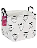 INGHUA Square Storage Basket Fabric Organizer Bin for Toys,Books,Clothes,Gifts,Pets-Perfect for Home