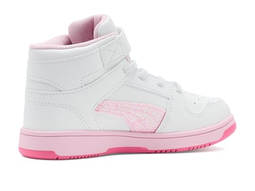 Image of PUMA Kids' Rebound Layup Mid Hook and Loop Sneakers
