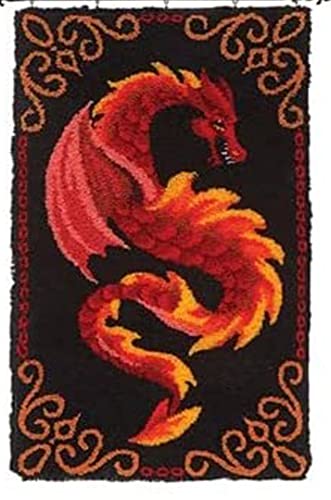 Broderie au point de croix tapis à nouer salon cocooning