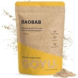 Cupplement Baobab in polvere biologica, 100 g, frutta, baobab, vegano, senza additivi, testato in laboratorio, 20 giorni per bustina